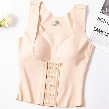 Top modellante da donna con effetto push-up - beige / s