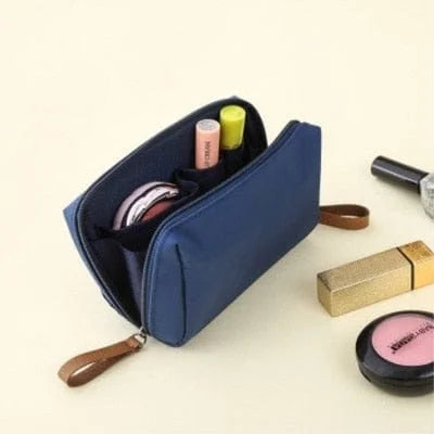 Trousse de maquillage minimaliste multifonctionnelle - blu navy