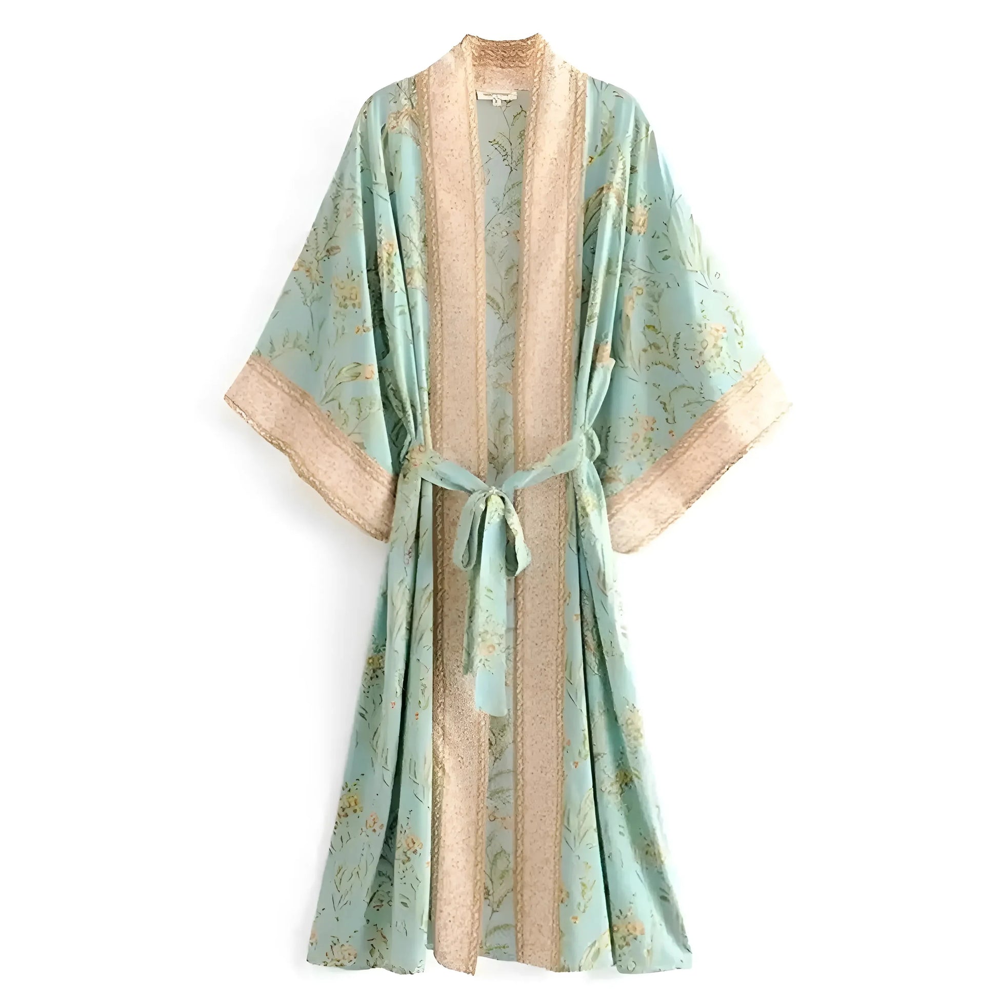 Turchese Kimono da spiaggia impreziosito