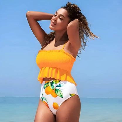  Set bikini a due pezzi con volant