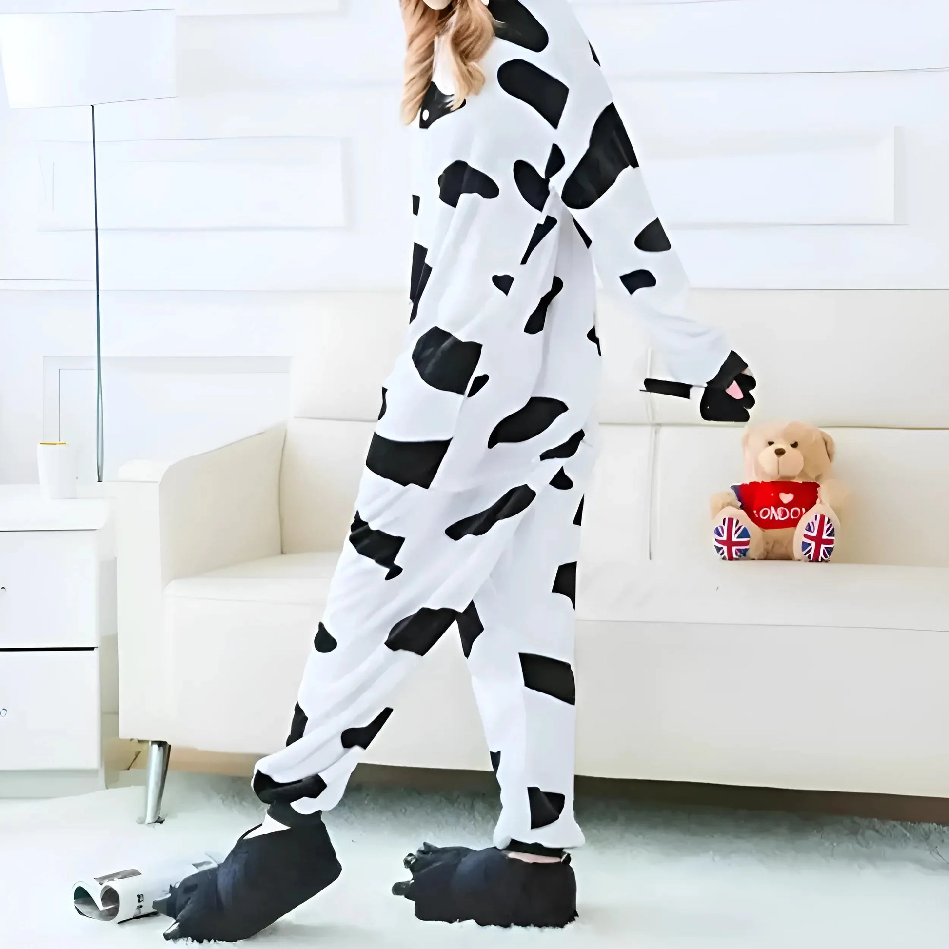 Bianco-Nero Tutina da Mucca