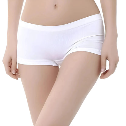 Bianco Pantaloni Boxer Classici da Donna