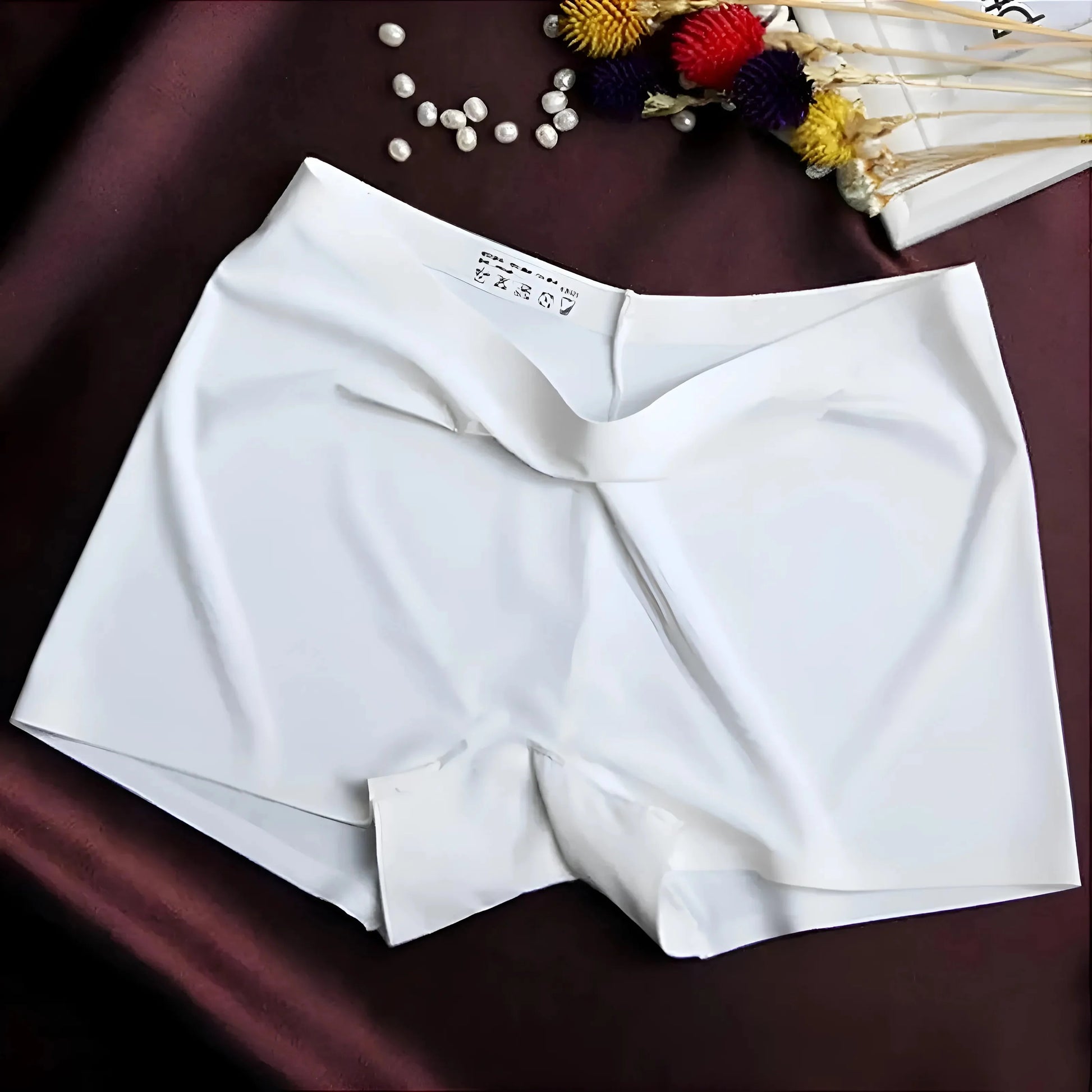 Bianco Shorts Boxer Classici da Donna