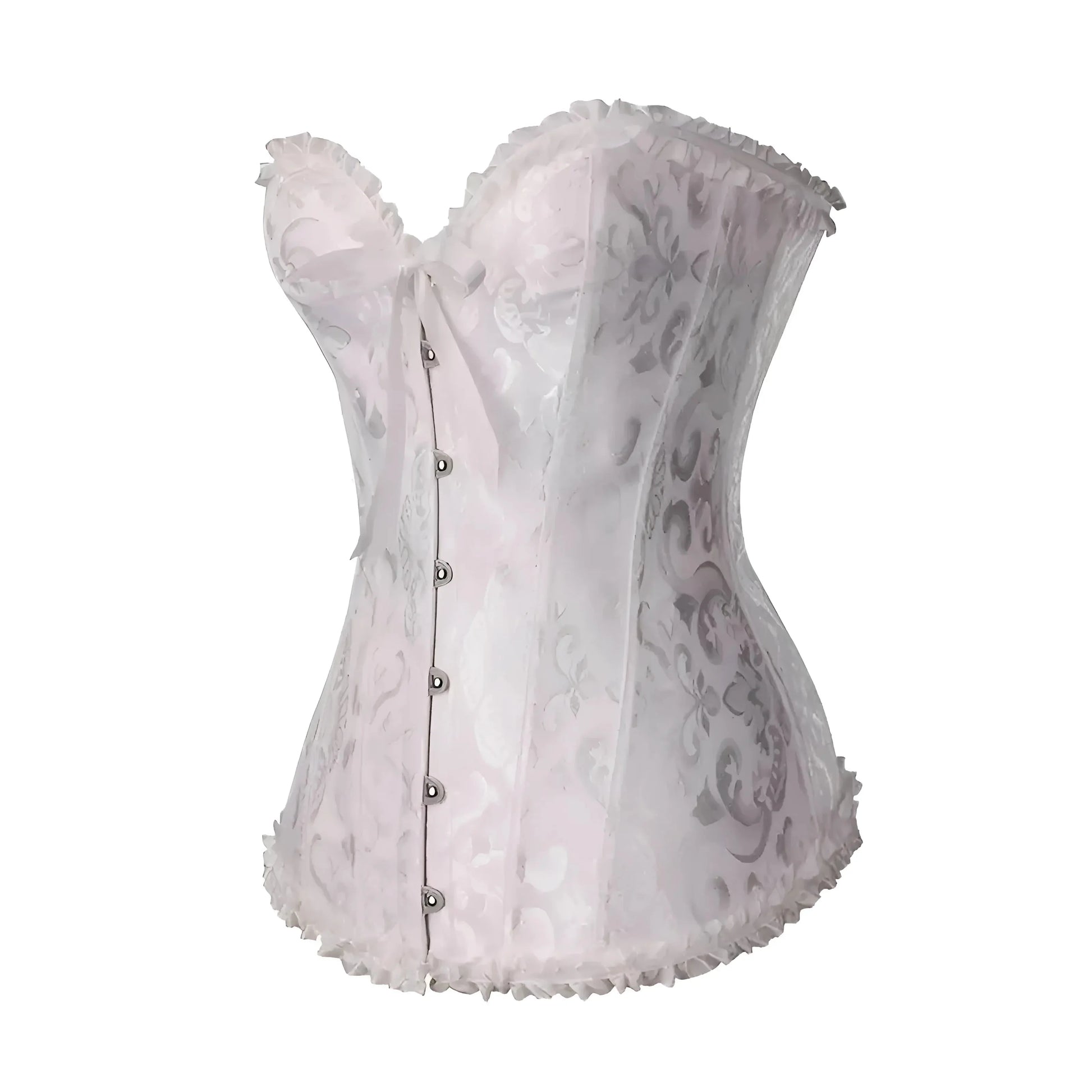 Bianco Corsetto in pizzo con lacci