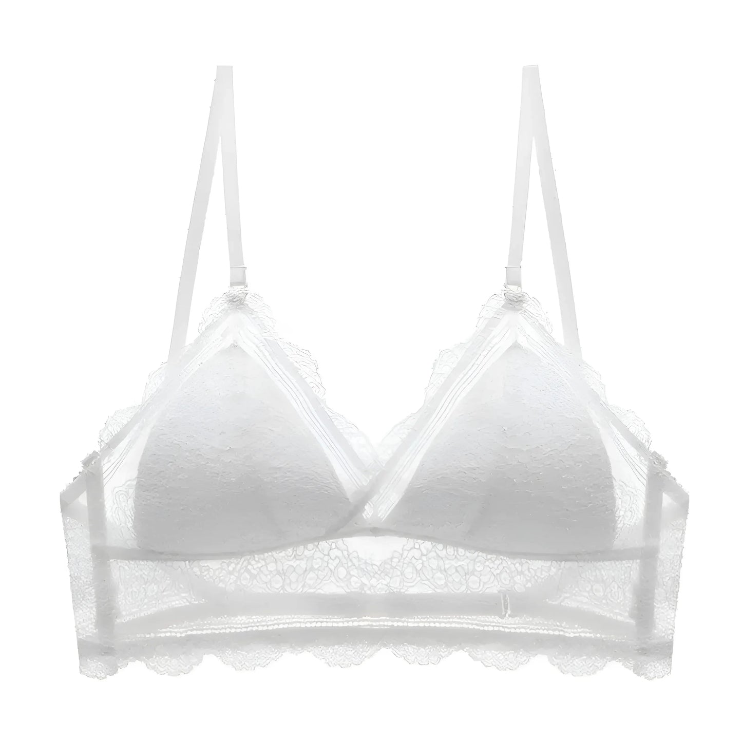 Bianco Bralette a schiena bassa