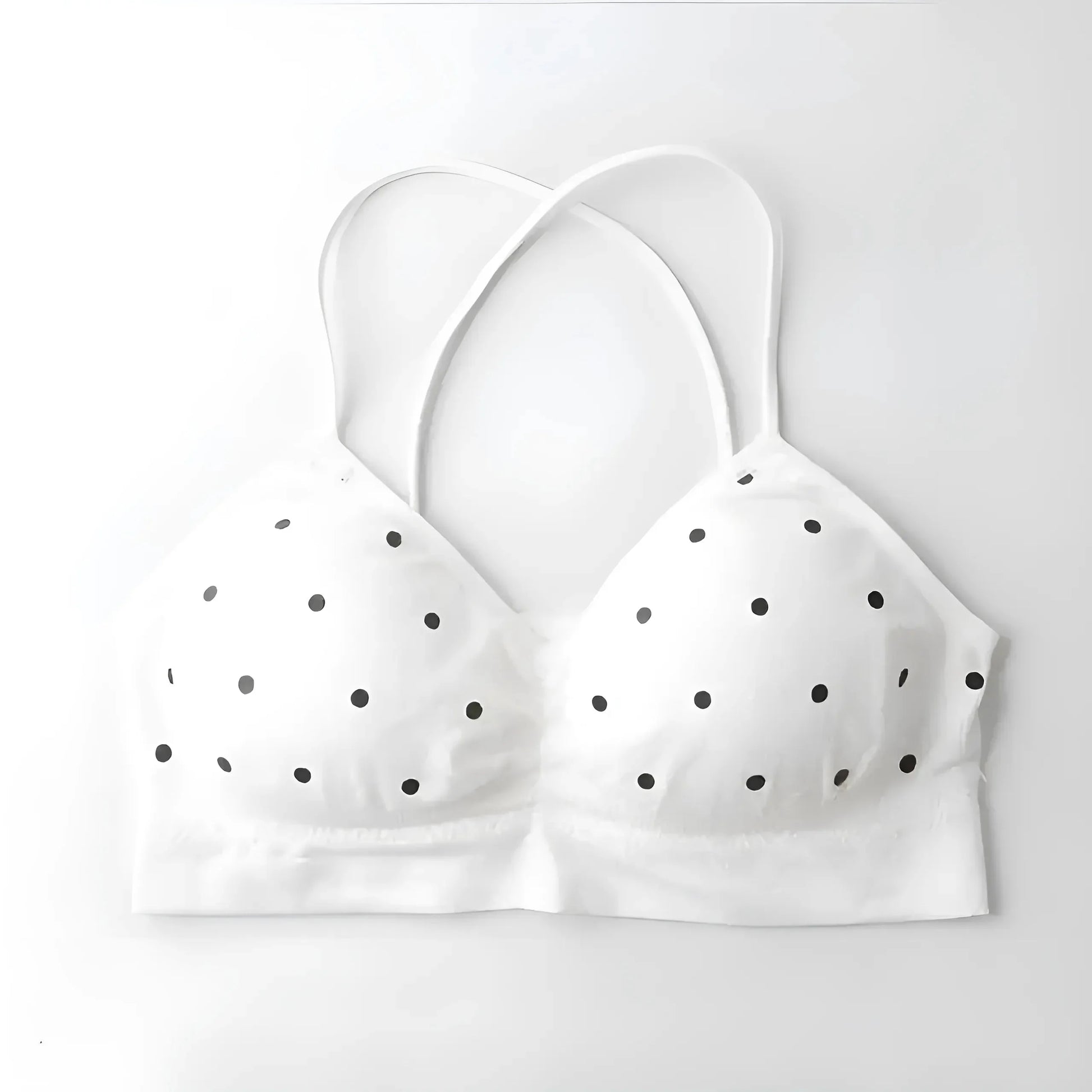 Bianco Bralette a Pois