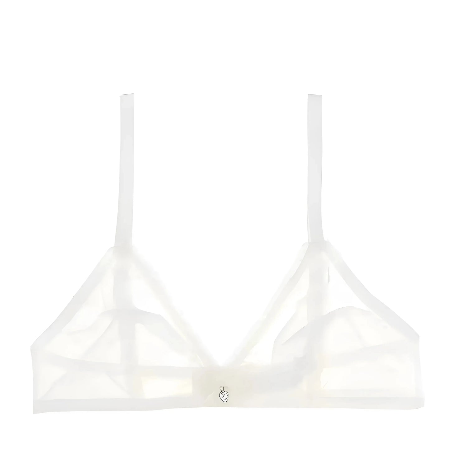 Bianco Bralette Trasparente