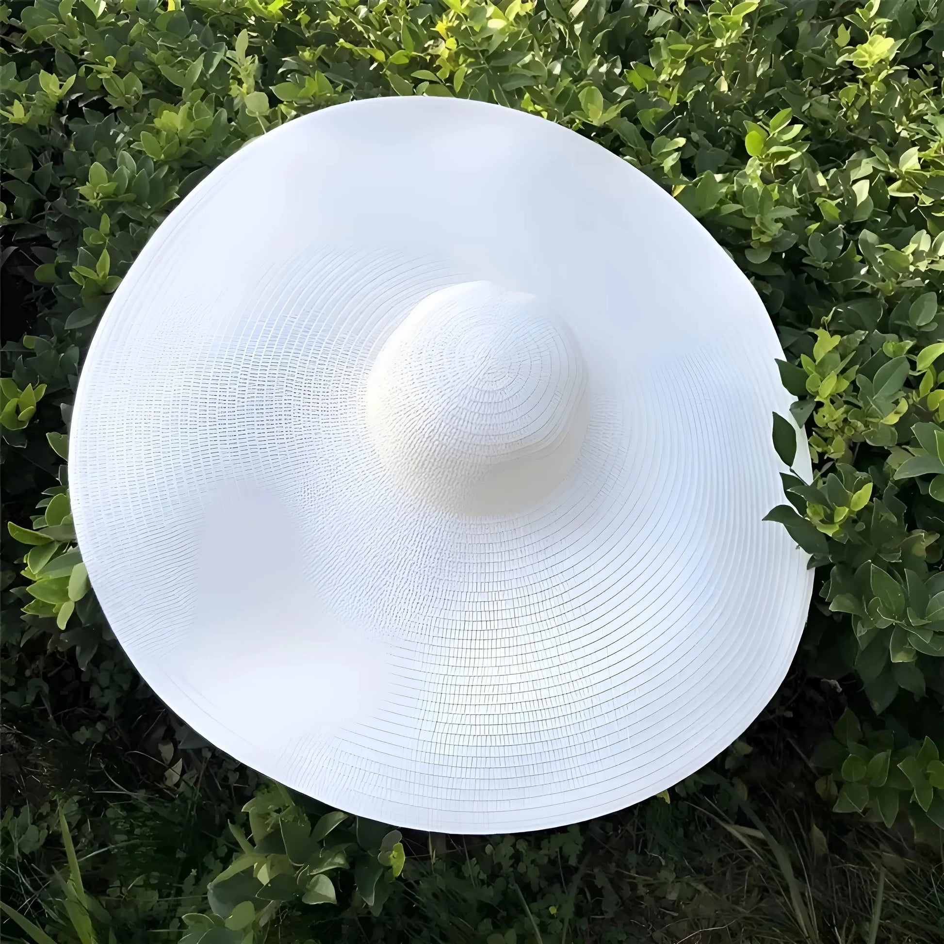 Bianco Cappello da spiaggia a tesa larga