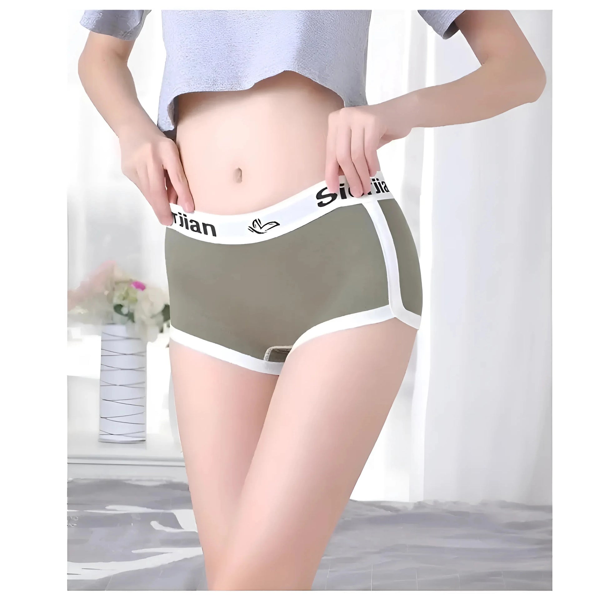  Boxer da donna con piping