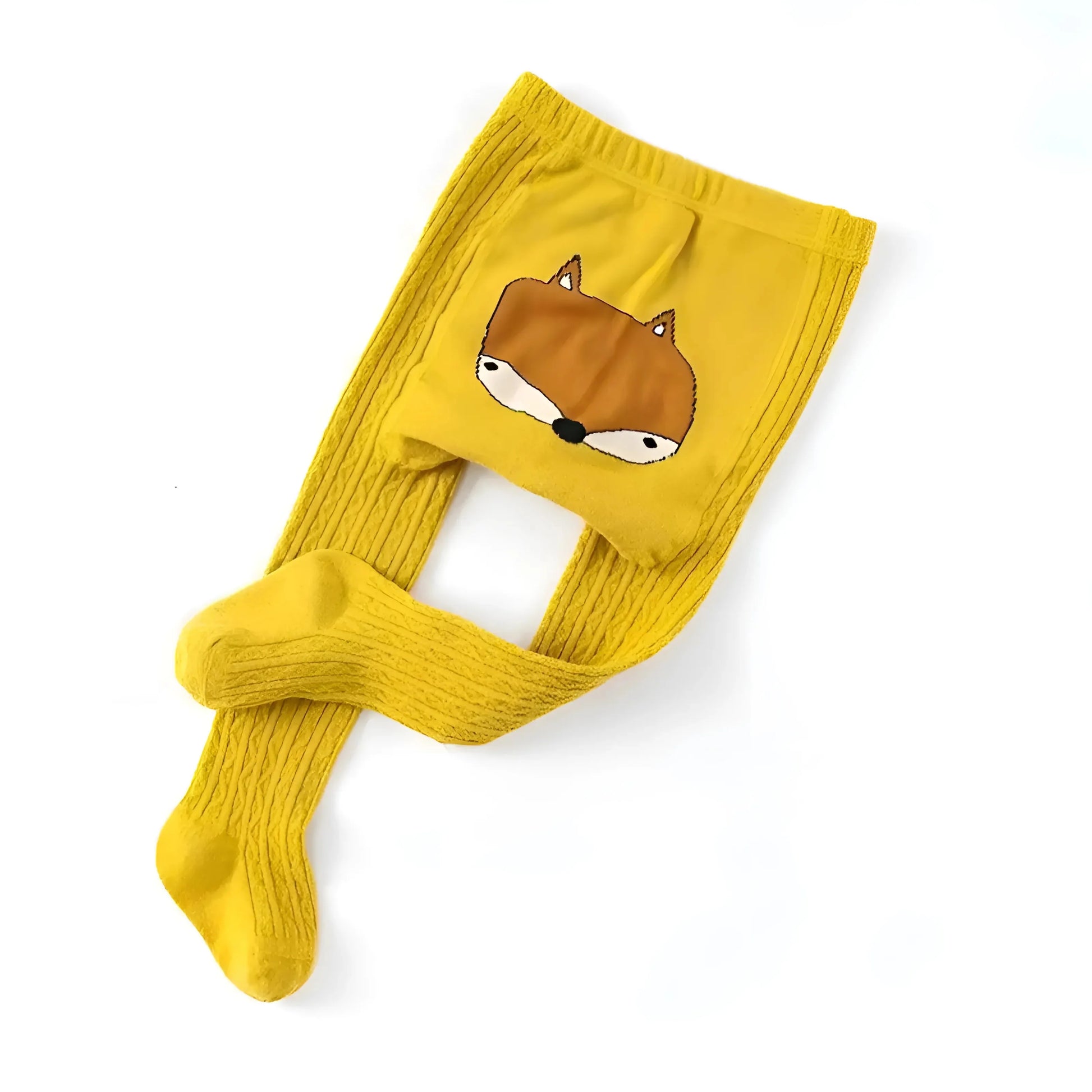 Giallo Collant per Bambini con Design di Animali