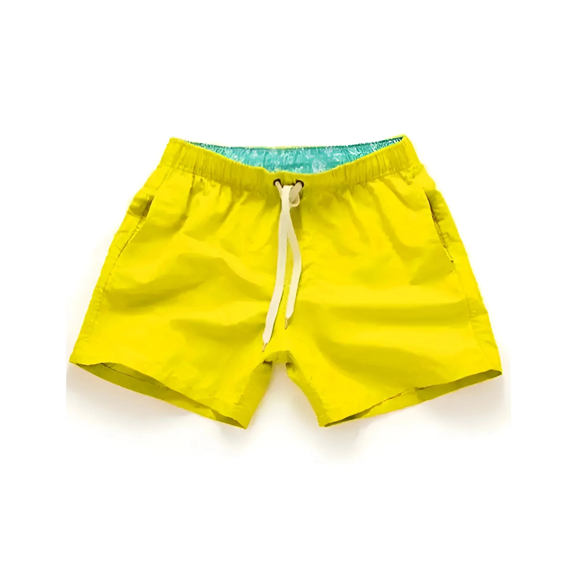 Giallo Shorts da bagno da uomo con tasche in vari colori