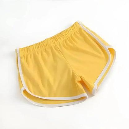 Giallo Pantaloni Corti Sportivi per Dormire