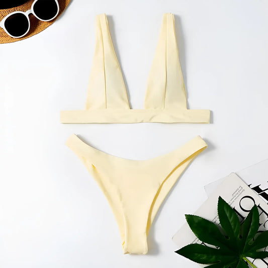 Giallo Costume da bagno universale a due pezzi
