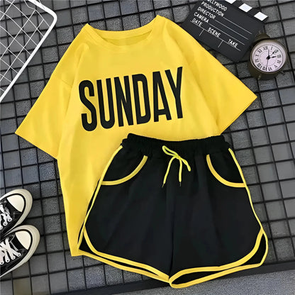 Giallo Pigiama da donna "SUNDAY"